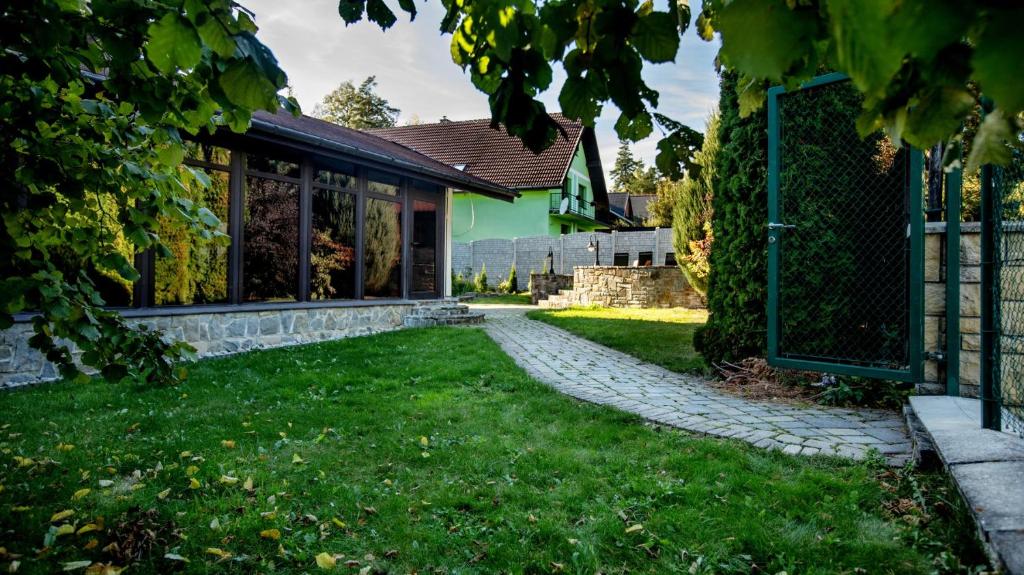 A garden outside Vila Aurora - Vysoke Tatry