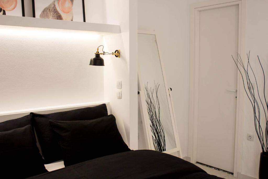 A seating area at Super Stylish Apartments in Syntagma Square!