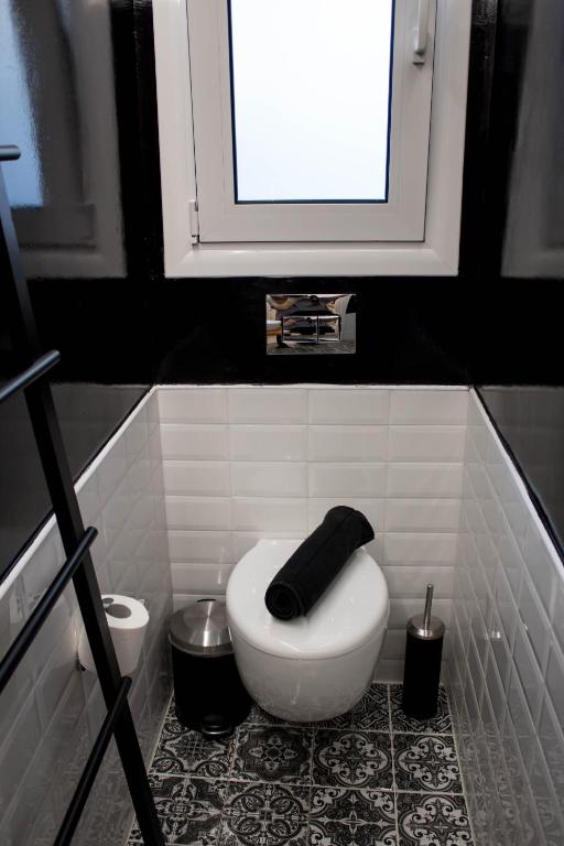 A bathroom at Super Stylish Apartments in Syntagma Square!