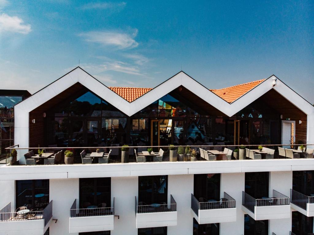 a view of the roof of a hotel at Thehotel at LIPPISCHER HOF in Bad Salzuflen