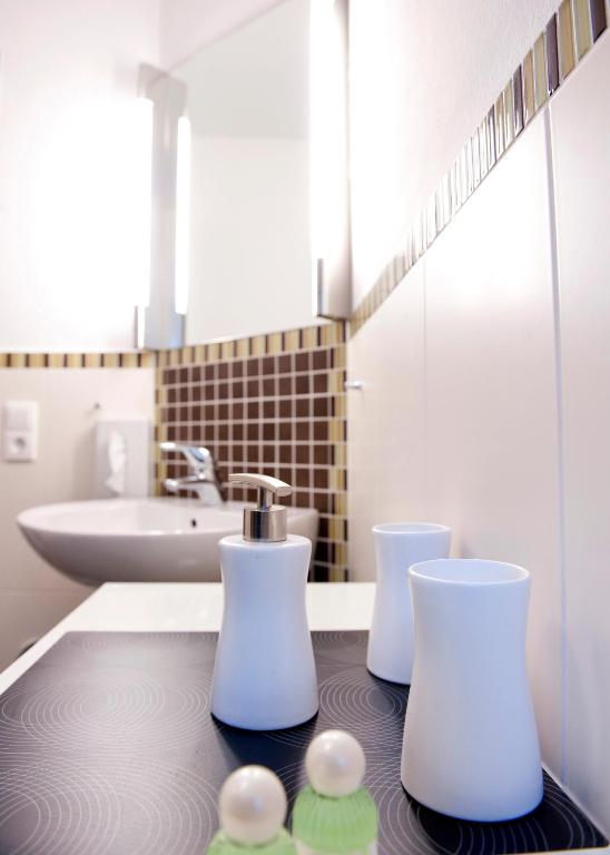 Koupelna v ubytování Hotel Waldquelle