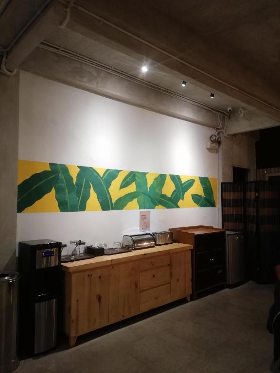Η κουζίνα ή μικρή κουζίνα στο PINX'S HOSTEL