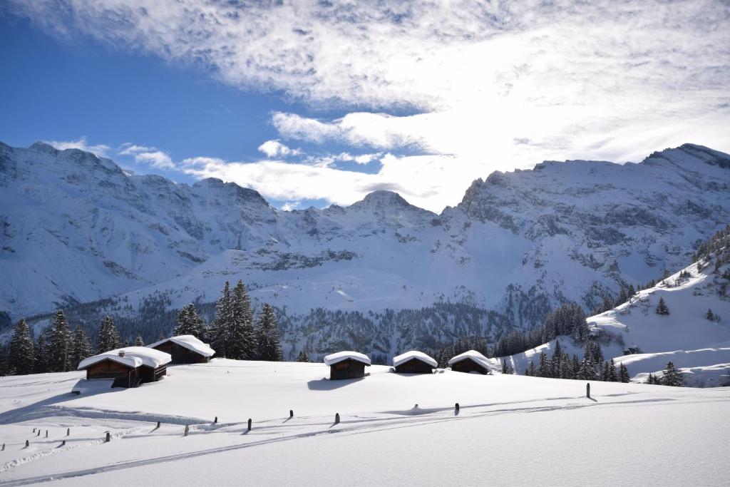 Chalet Bim Chilchli durante o inverno