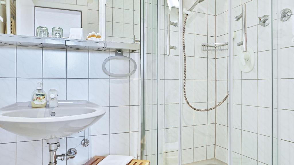 Koupelna v ubytování Landpension Pferdekoppel - B&B - Self Checkin