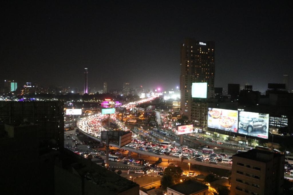 Vista general de El Cairo o vista desde el albergue