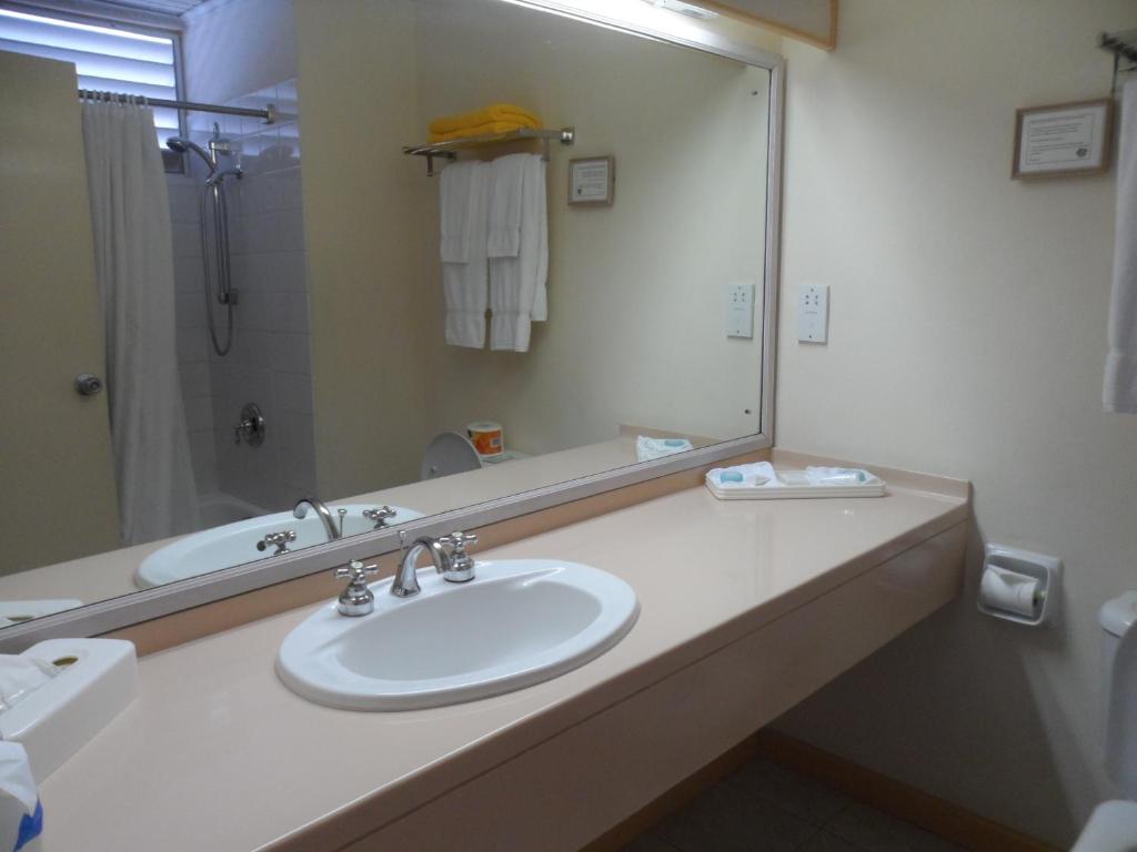 Koupelna v ubytování Hotel PomMarine