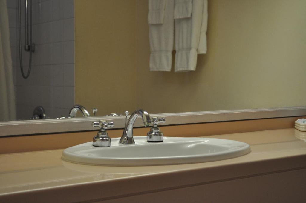 Koupelna v ubytování Hotel PomMarine