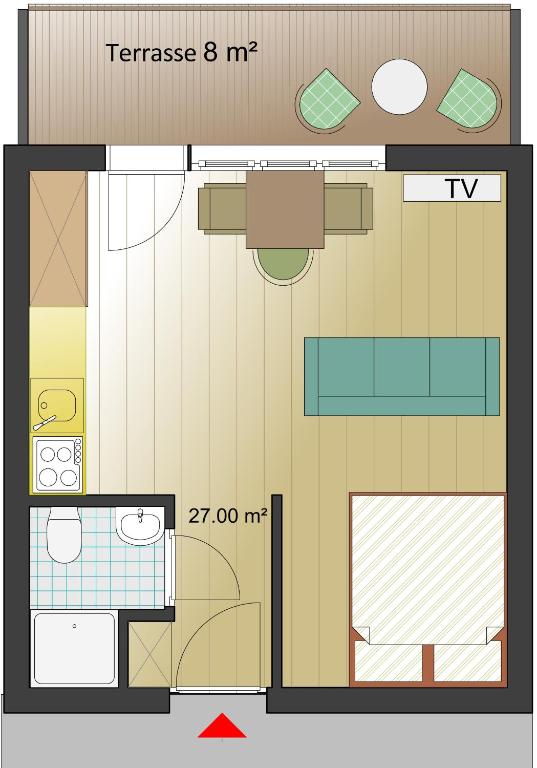 Plan piętra w obiekcie Kitzbühel City 1