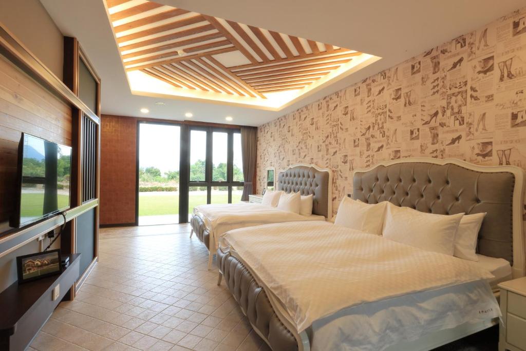 Postel nebo postele na pokoji v ubytování Eastern love B&B