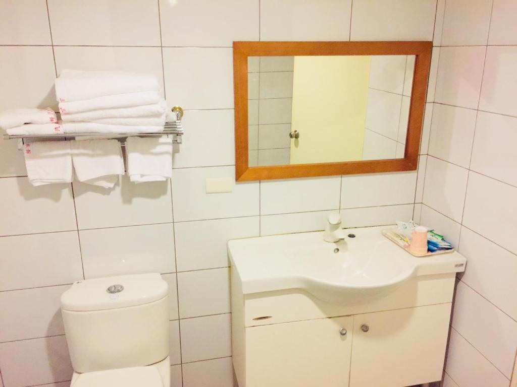 Koupelna v ubytování San Ho Business Hotel