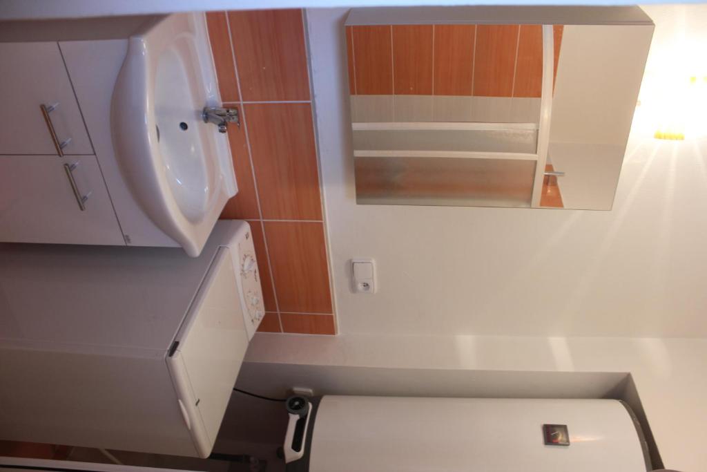 Koupelna v ubytování Apartmán Beskydy