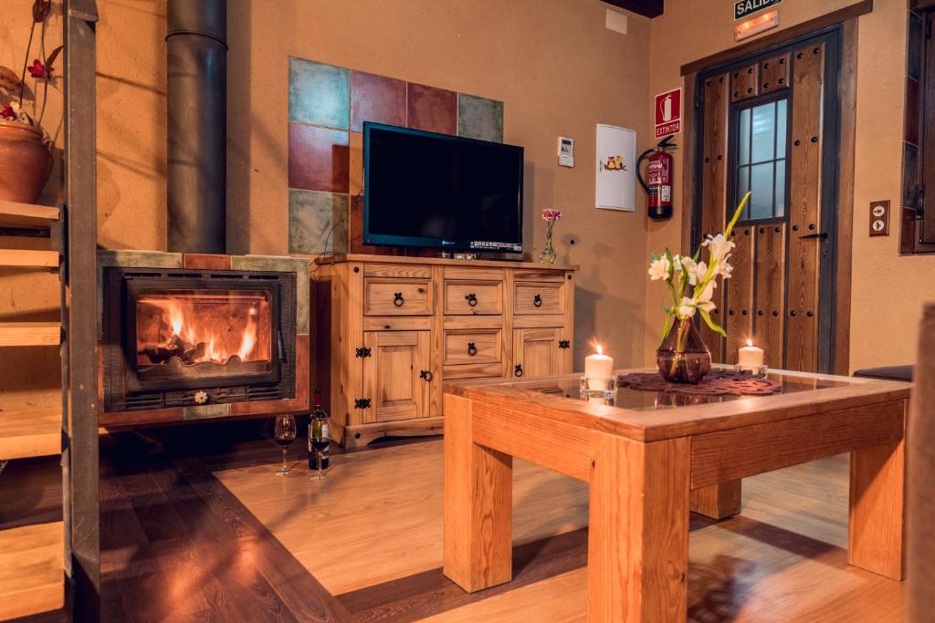 TV a/nebo společenská místnost v ubytování K1 SPA Rural