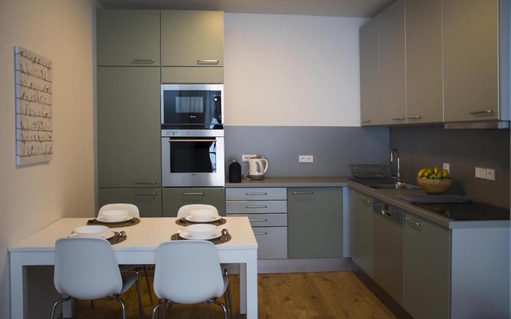 Kuchnia lub aneks kuchenny w obiekcie Apartmán Jestřáb 5