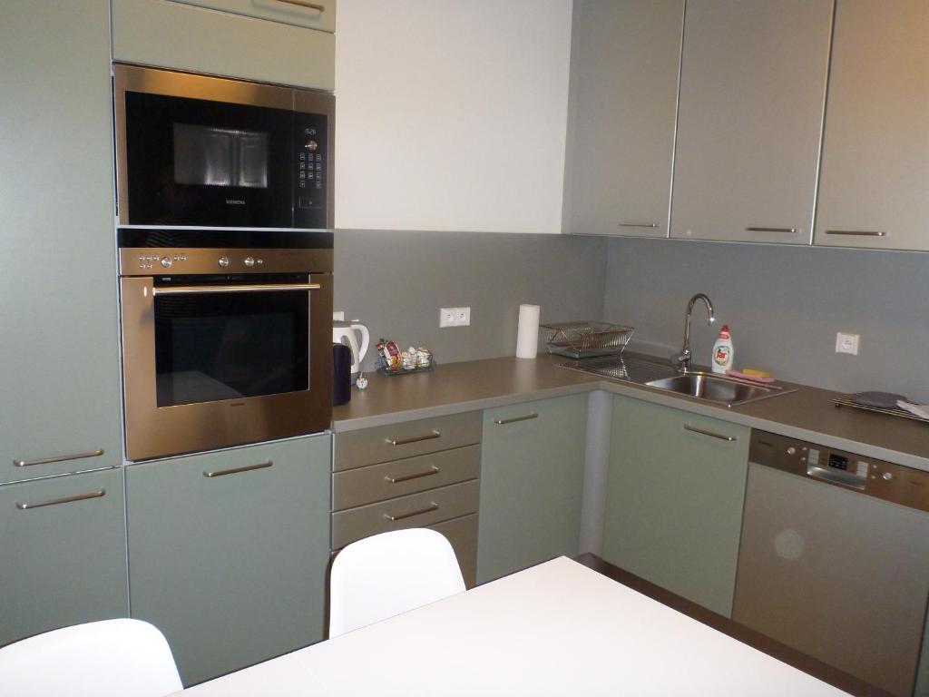 Kuchnia lub aneks kuchenny w obiekcie Apartmán Jestřáb 5