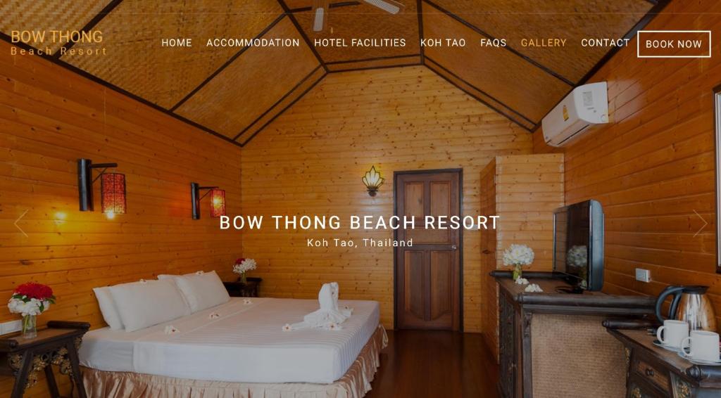 Postel nebo postele na pokoji v ubytování Bow Thong Beach Resort