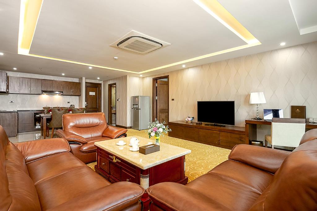 Kuchyň nebo kuchyňský kout v ubytování Luxtery Hotel & Spa