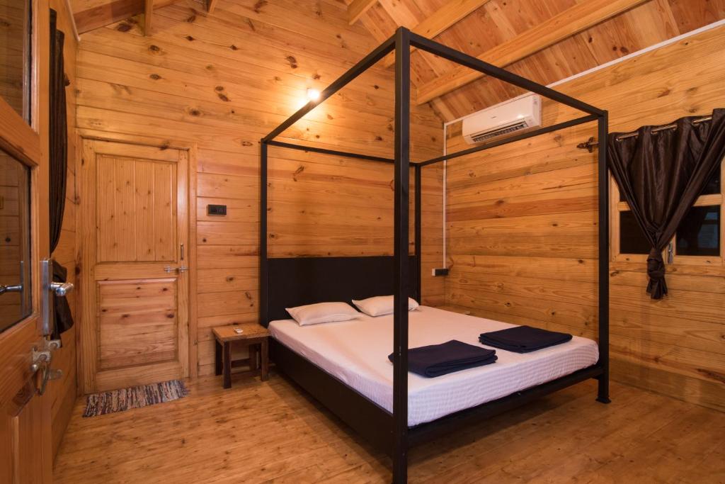 Rúm í herbergi á Dreams Hostel