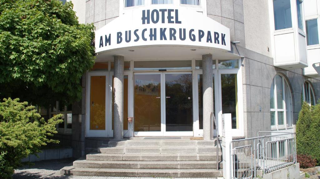 Exteriér nebo vchod ubytování Hotel am Buschkrugpark
