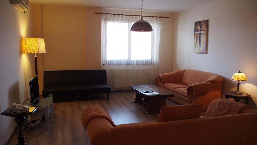 A seating area at Hotel Slnecny Dvor