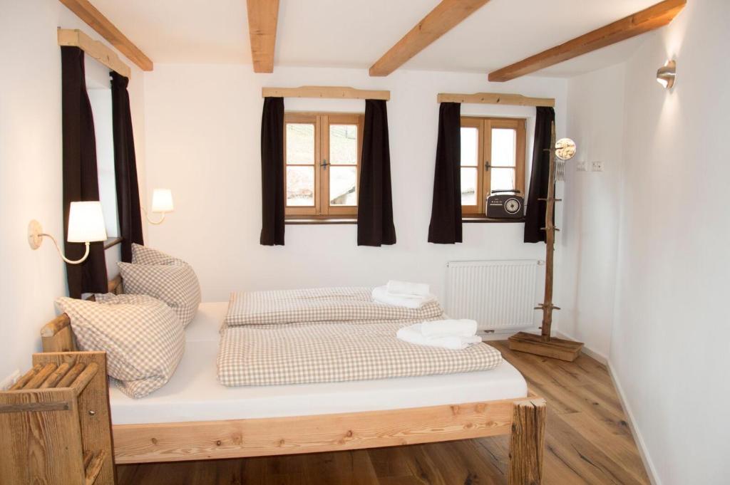 Postel nebo postele na pokoji v ubytování Gesindehaus