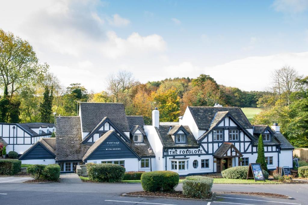 a hotel in the middle of a street at The Foxglove by Innkeeper's Collection in Kirkburton