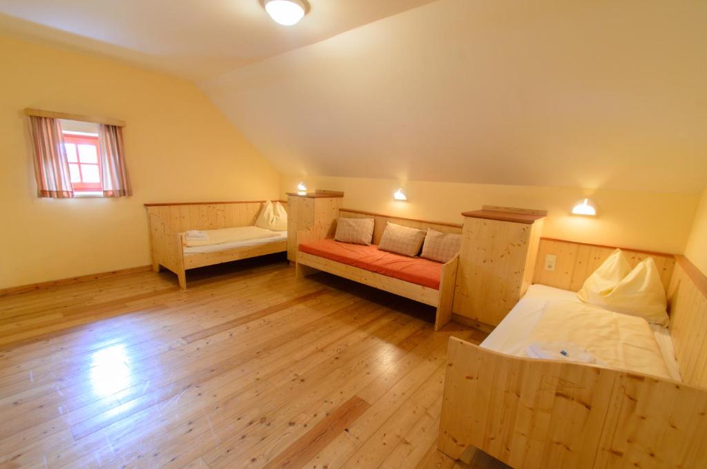 Postel nebo postele na pokoji v ubytování JUFA Hotel Donnersbachwald