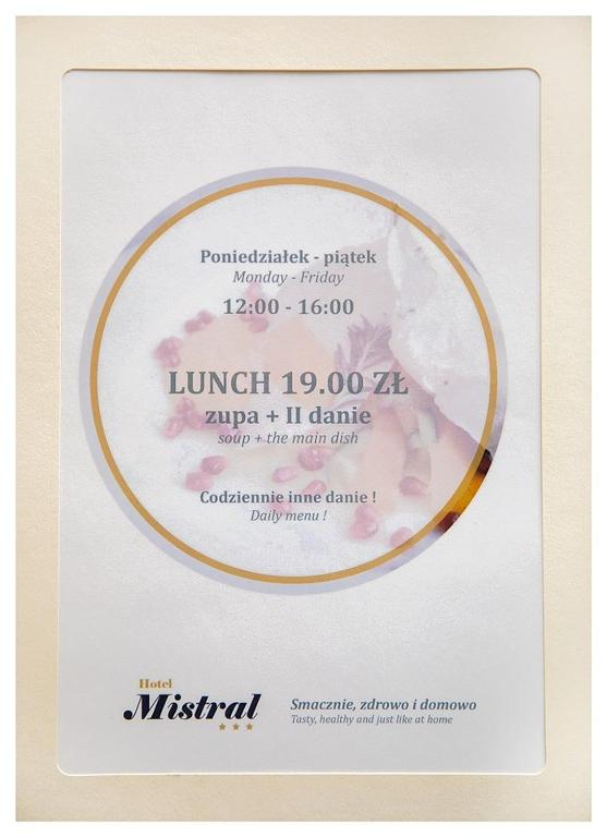 Certifikát, hodnocení, plakát nebo jiný dokument vystavený v ubytování Hotel Mistral