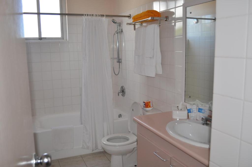 Koupelna v ubytování Hotel PomMarine