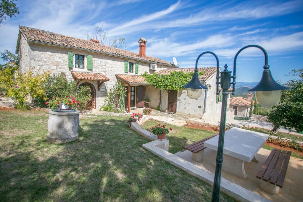Zahrada ubytování Unique Villa Bošket with Pool and Jacuzzi surrounded by Nature