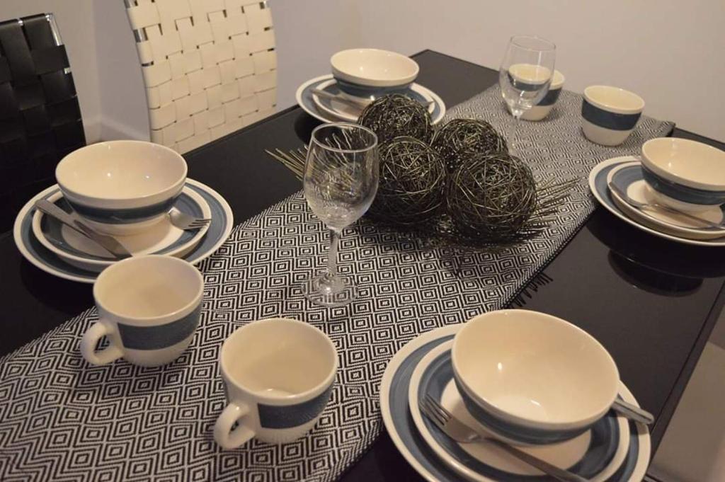 Příslušenství pro přípravu čaje a kávy v ubytování Marquee Residences