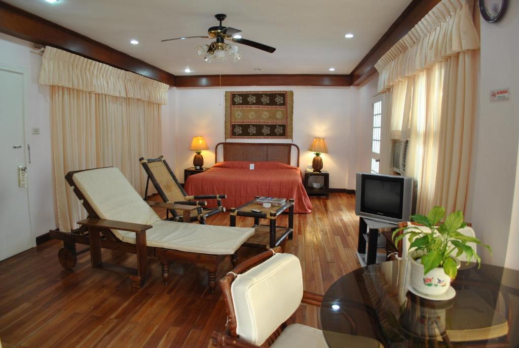 Posezení v ubytování Surfside Boracay Resort