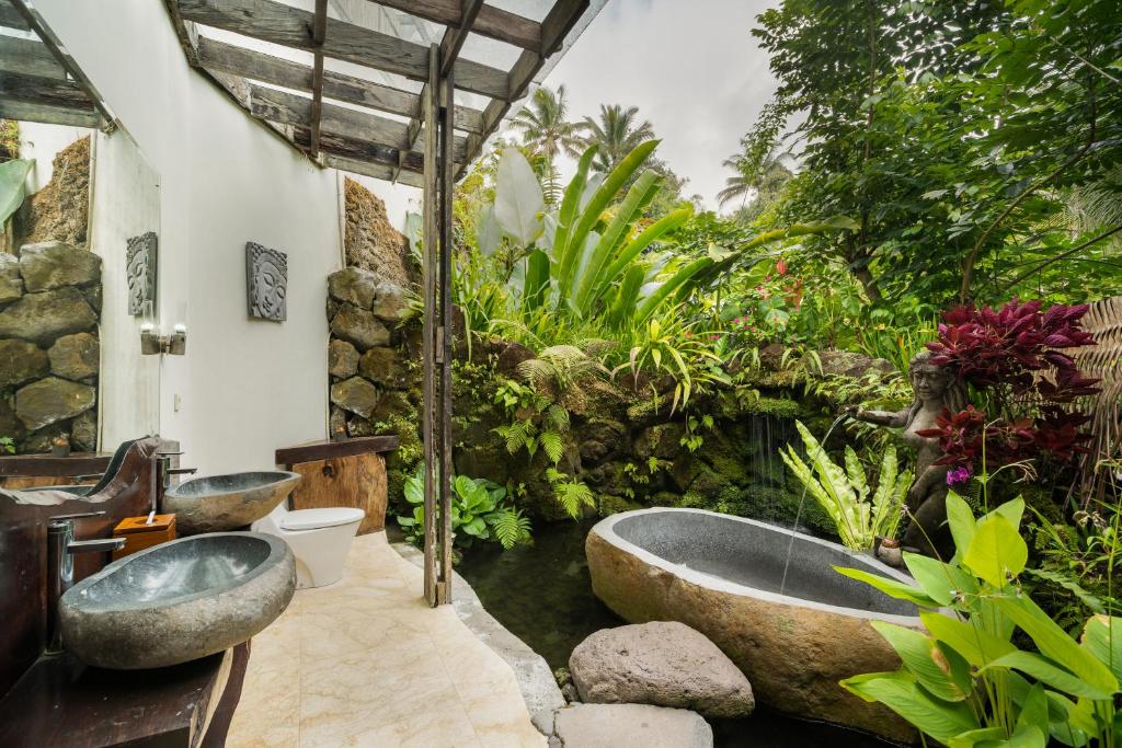 Zahrada ubytování Adiwana Dara Ayu Villas
