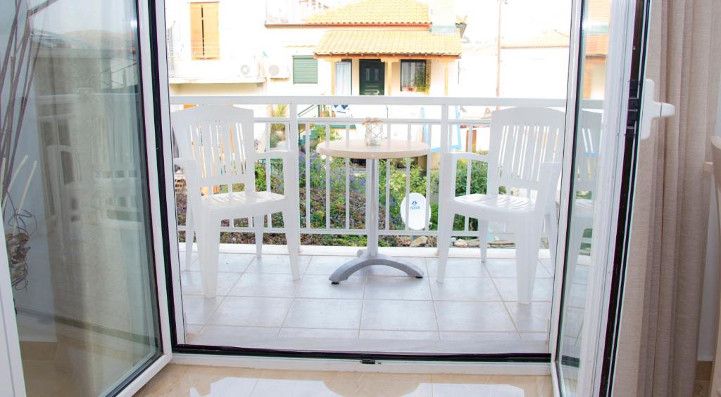 Uma varanda ou terraço em Hotel Astron