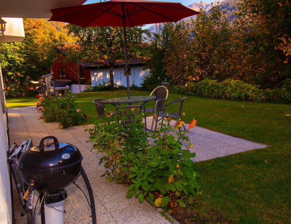 Zahrada ubytování Haus Bitschnau