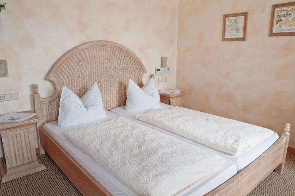 Postel nebo postele na pokoji v ubytování Privathotel Brügges Loui