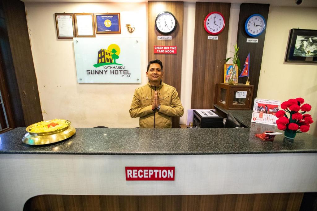 Vstupní hala nebo recepce v ubytování Kathmandu Sunny Hotel