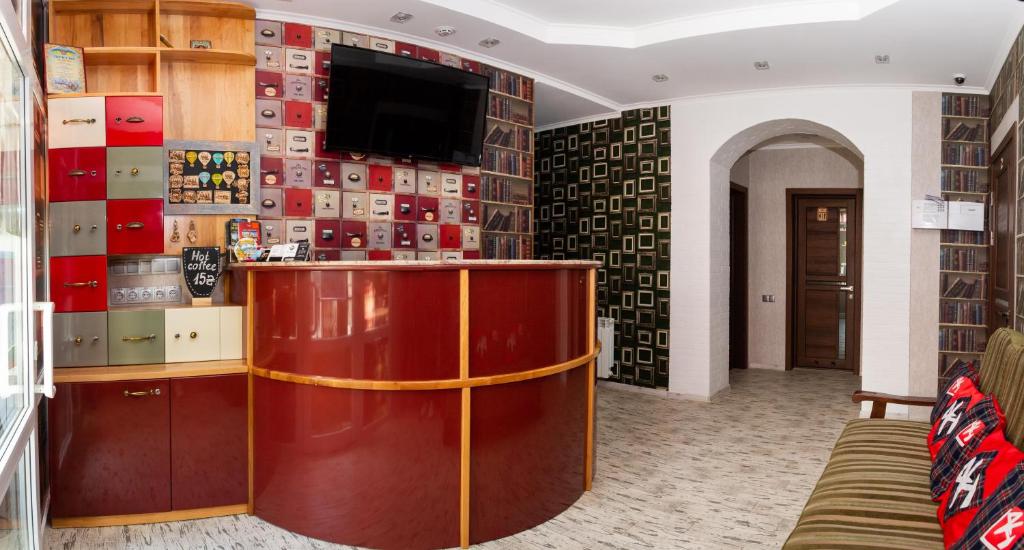 TV a/nebo společenská místnost v ubytování Art house Hostel