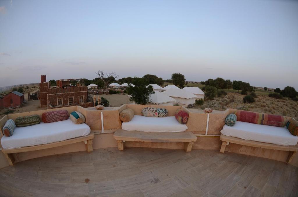 Χώρος καθιστικού στο Damodra Desert Camp