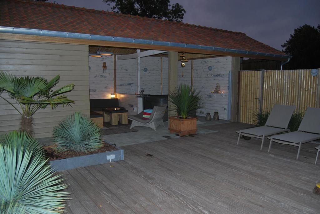 Patio nebo venkovní prostory v ubytování Het Kleinste Hof