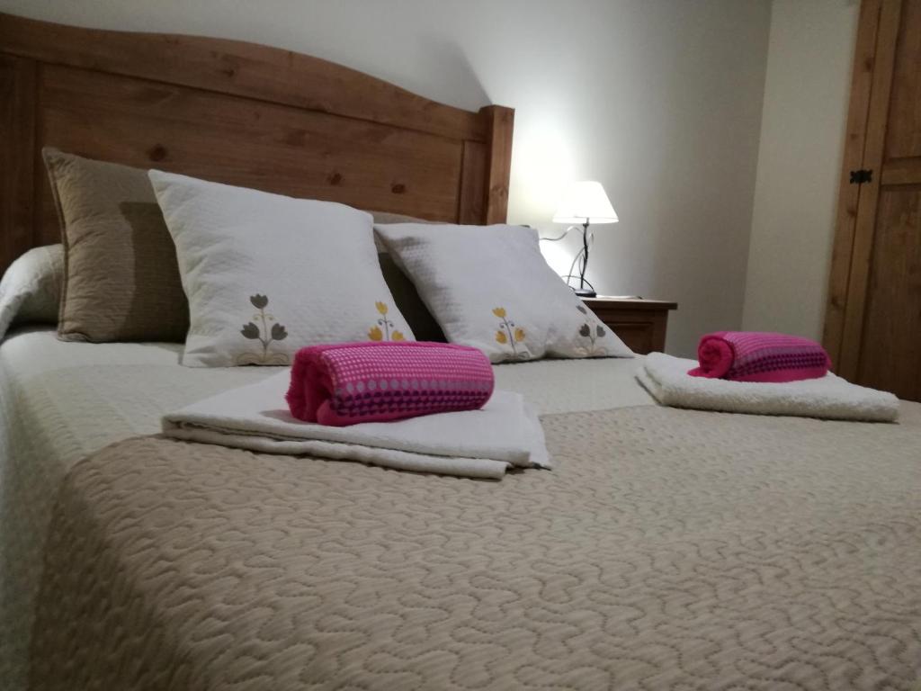 Postel nebo postele na pokoji v ubytování Casa Rural Mirador del Valle