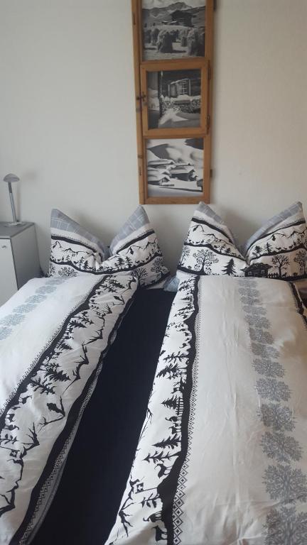 Postel nebo postele na pokoji v ubytování Chalet Waldperle