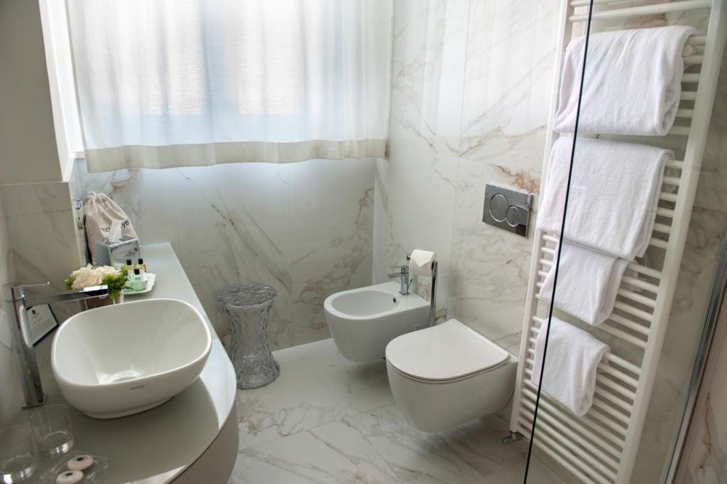 Koupelna v ubytování Grand Hotel Passetto