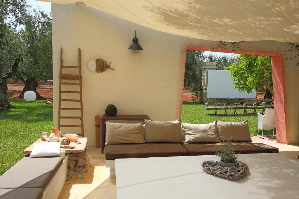 Posezení v ubytování Masseria Piccapicca