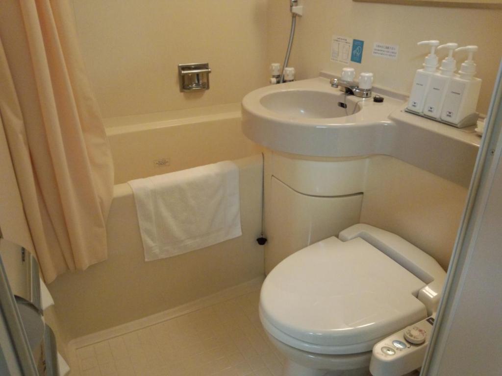 Koupelna v ubytování 3s HOTEL HIRATSUKA
