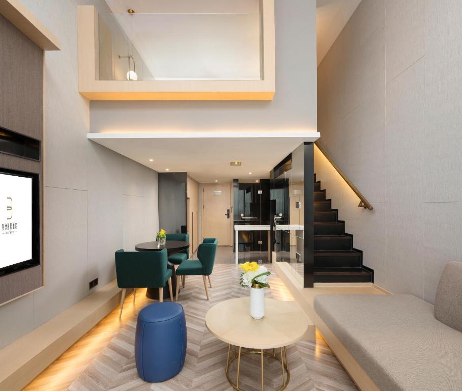Posezení v ubytování Buddy Hotel-Free Shuttle to Canton Fair Complex during Canton Fair Period