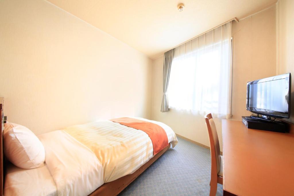 TV a/nebo společenská místnost v ubytování Fuji Green Hotel