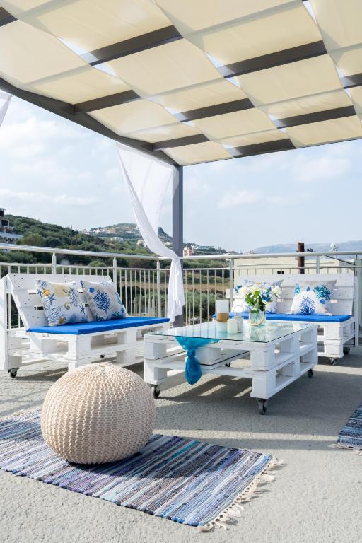 Balkón alebo terasa v ubytovaní Rose Residence-360º sea view