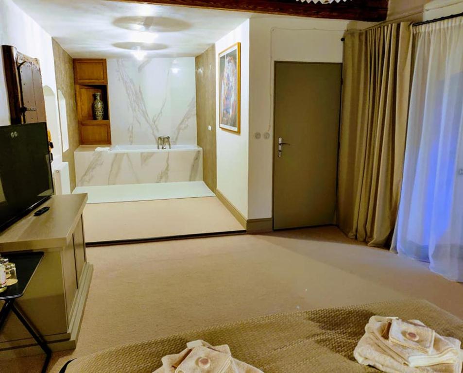 Koupelna v ubytování Hotel Kocour