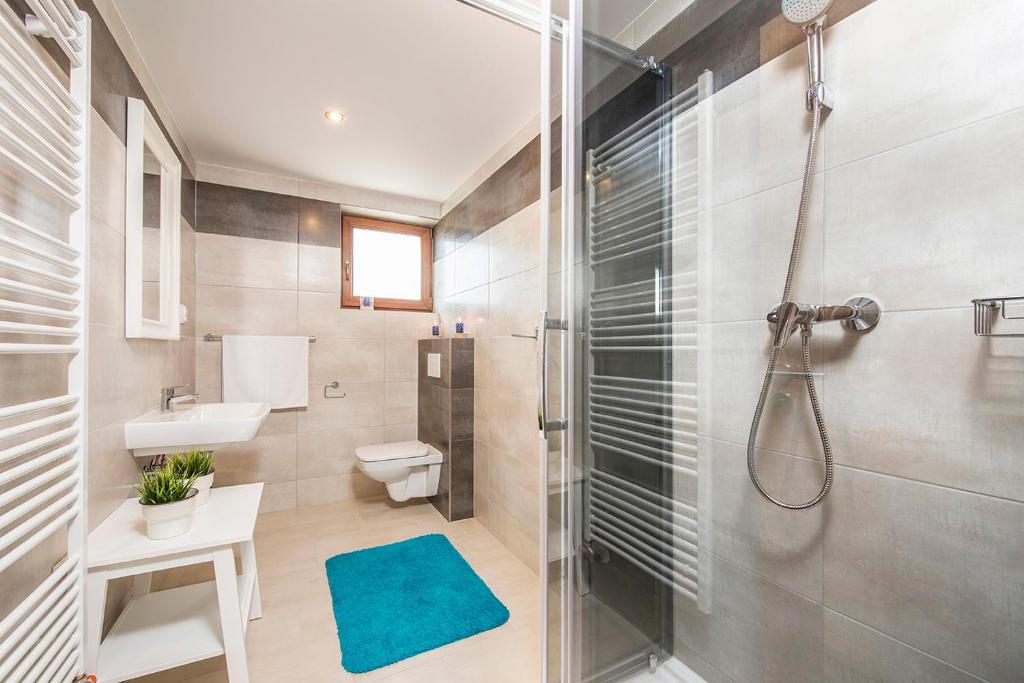 Koupelna v ubytování Villa Bellevue Wellness