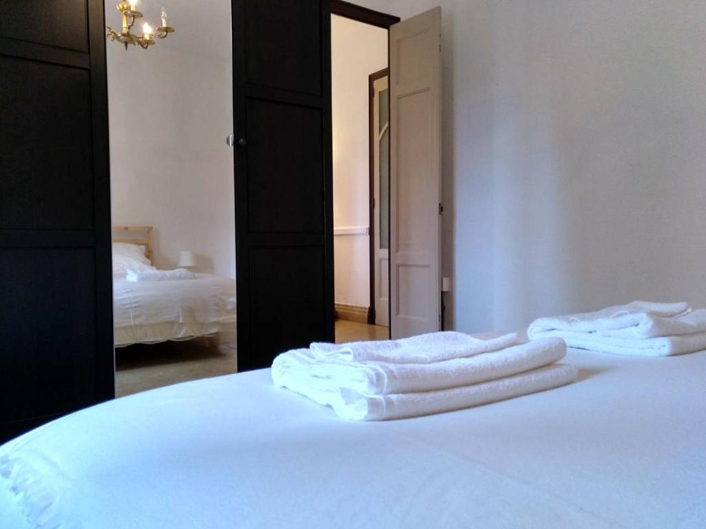 Posteľ alebo postele v izbe v ubytovaní Apartamento 1 Cal Genís - WIFI